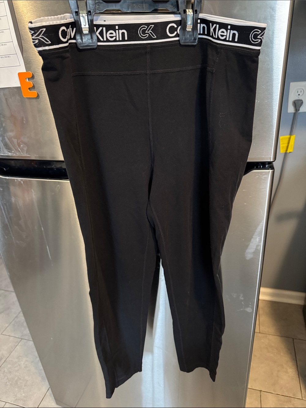Calvin Klein Kids Black Leggings with Branded Elastic Waistband